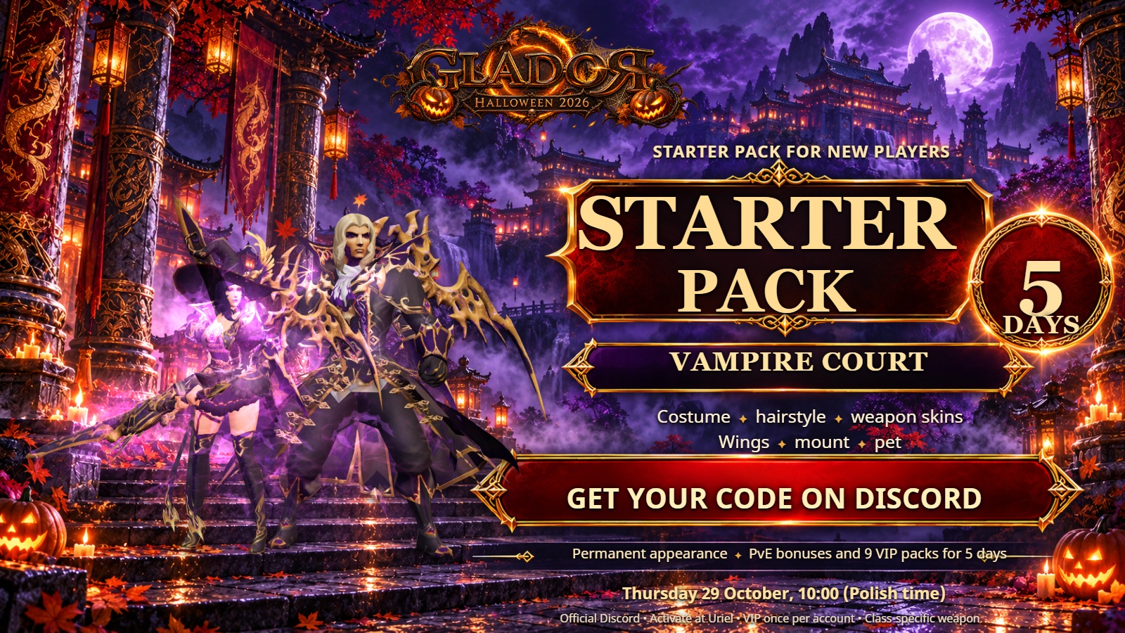 Vampire Court — new player starter pack